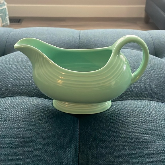 Vintage Fiestaware Seamist Green Gravy Bowl approximately...